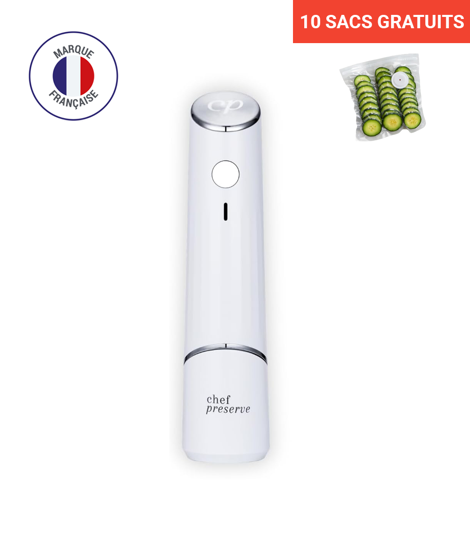 Chef Preserve - Machine Sous Vide Portable (+ 10 Sacs Réutilisables GRATUITS)